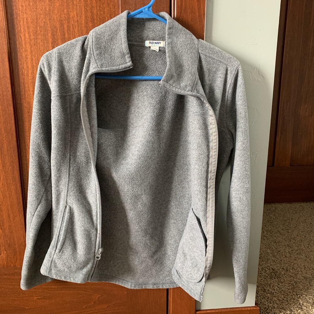 Grey Zip up Sweatshirt